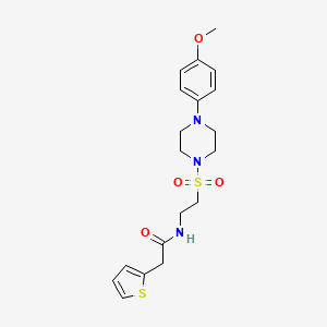 N-(2-((4-(4-methoxyphenyl)piperazin-1-yl)sulfonyl)ethyl)-2-(thiophen-2-yl)acetamide