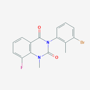 3-(3-Bromo-2-methylphenyl)-8-fluoro-1-methyl-1,2,3,4-tetrahydroquinazoline-2,4-dione