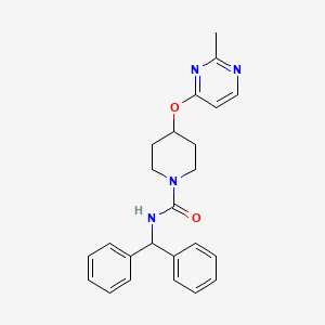 N-benzhydryl-4-((2-methylpyrimidin-4-yl)oxy)piperidine-1-carboxamide