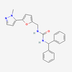 1-Benzhydryl-3-[[5-(2-methylpyrazol-3-yl)furan-2-yl]methyl]urea
