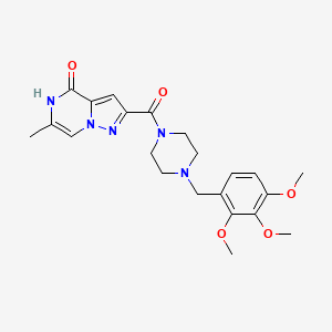 6-methyl-2-{[4-(2,3,4-trimethoxybenzyl)piperazin-1-yl]carbonyl}pyrazolo[1,5-a]pyrazin-4(5H)-one