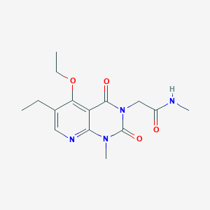 2-(5-ethoxy-6-ethyl-1-methyl-2,4-dioxo-1,2-dihydropyrido[2,3-d]pyrimidin-3(4H)-yl)-N-methylacetamide