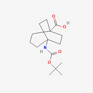 5-((Tert-butoxycarbonyl)amino)bicyclo[3.2.2]nonane-1-carboxylic acid