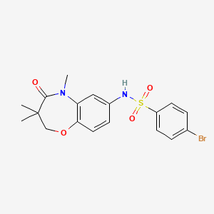 4-bromo-N-(3,3,5-trimethyl-4-oxo-2,3,4,5-tetrahydrobenzo[b][1,4]oxazepin-7-yl)benzenesulfonamide