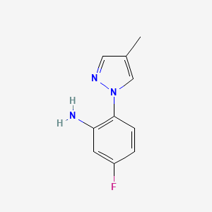 5-fluoro-2-(4-methyl-1H-pyrazol-1-yl)aniline