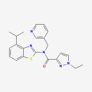 1-ethyl-N-(4-isopropylbenzo[d]thiazol-2-yl)-N-(pyridin-3-ylmethyl)-1H-pyrazole-3-carboxamide