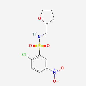 2-Chloro-5-nitro-N-(tetrahydro-furan-2-ylmethyl)-benzenesulfonamide