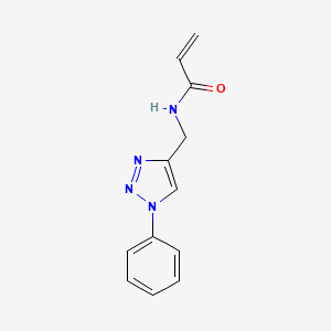 N-[(1-Phenyltriazol-4-yl)methyl]prop-2-enamide