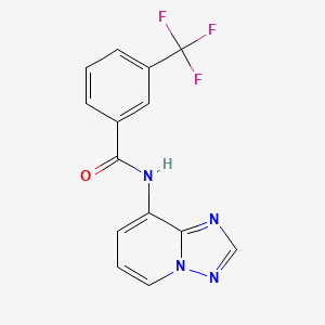 N-[1,2,4]triazolo[1,5-a]pyridin-8-yl-3-(trifluoromethyl)benzenecarboxamide