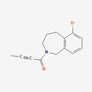 1-(6-Bromo-1,3,4,5-tetrahydro-2-benzazepin-2-YL)but-2-YN-1-one