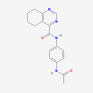 molecular formula C17H18N4O2 B2736071 N-(4-Acetamidophenyl)-5,6,7,8-tetrahydroquinazoline-4-carboxamide CAS No. 2415518-60-2