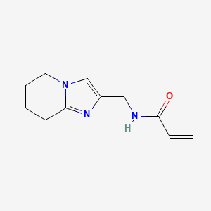molecular formula C11H15N3O B2736072 N-(5,6,7,8-Tetrahydroimidazo[1,2-a]pyridin-2-ylmethyl)prop-2-enamide CAS No. 2189045-55-2