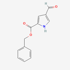 molecular formula C13H11NO3 B2736076 benzyl 4-formyl-1H-pyrrole-2-carboxylate CAS No. 185621-28-7