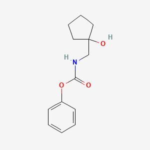 molecular formula C13H17NO3 B2736078 Phenyl ((1-hydroxycyclopentyl)methyl)carbamate CAS No. 1216790-90-7