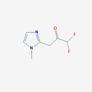 1,1-Difluoro-3-(1-methylimidazol-2-yl)propan-2-one