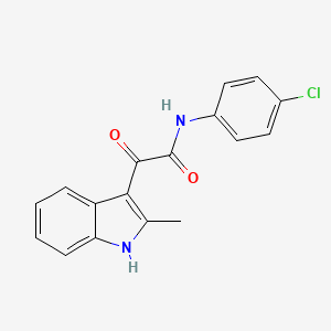 molecular formula C17H13ClN2O2 B2736083 N-(4-chlorophenyl)-2-(2-methyl-1H-indol-3-yl)-2-oxoacetamide CAS No. 852369-21-2