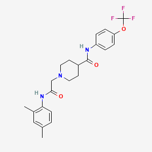 1-(2-((2,4-dimethylphenyl)amino)-2-oxoethyl)-N-(4-(trifluoromethoxy)phenyl)piperidine-4-carboxamide