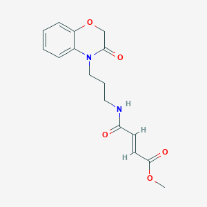 Methyl (E)-4-oxo-4-[3-(3-oxo-1,4-benzoxazin-4-yl)propylamino]but-2-enoate