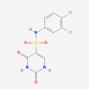 molecular formula C10H7Cl2N3O4S B2736111 N-(3,4-dichlorophenyl)-2,4-dioxo-1,2,3,4-tetrahydropyrimidine-5-sulfonamide CAS No. 887461-80-5