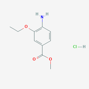 molecular formula C10H14ClNO3 B2736189 Methyl 4-amino-3-ethoxybenzoate hydrochloride CAS No. 2095410-58-3