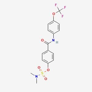 [4-[[4-(trifluoromethoxy)phenyl]carbamoyl]phenyl] N,N-dimethylsulfamate