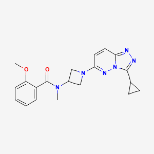 N-(1-(3-cyclopropyl-[1,2,4]triazolo[4,3-b]pyridazin-6-yl)azetidin-3-yl)-2-methoxy-N-methylbenzamide