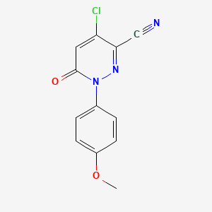 4-Chloro-1-(4-methoxyphenyl)-6-oxo-1,6-dihydro-3-pyridazinecarbonitrile