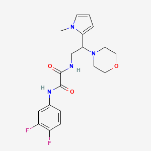 N1-(3,4-difluorophenyl)-N2-(2-(1-methyl-1H-pyrrol-2-yl)-2-morpholinoethyl)oxalamide