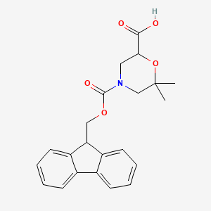 4-(9H-Fluoren-9-ylmethoxycarbonyl)-6,6-dimethylmorpholine-2-carboxylic acid