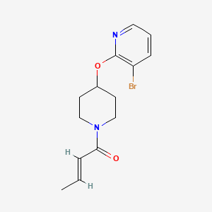 (E)-1-(4-((3-bromopyridin-2-yl)oxy)piperidin-1-yl)but-2-en-1-one
