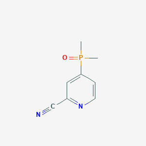 molecular formula C8H9N2OP B2736225 4-(Dimethylphosphoryl)picolinonitrile CAS No. 2416236-38-7