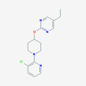 2-[1-(3-Chloropyridin-2-yl)piperidin-4-yl]oxy-5-ethylpyrimidine