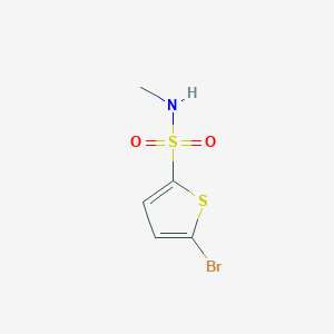 molecular formula C5H6BrNO2S2 B2736241 5-bromo-N-methylthiophene-2-sulfonamide CAS No. 81597-52-6