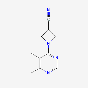 1-(5,6-Dimethylpyrimidin-4-yl)azetidine-3-carbonitrile