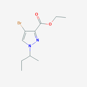 molecular formula C10H15BrN2O2 B2736248 ethyl 4-bromo-1-sec-butyl-1H-pyrazole-3-carboxylate CAS No. 1856085-78-3