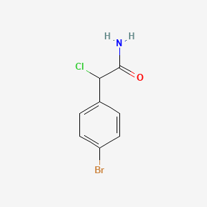 molecular formula C8H7BrClNO B2736270 2-(4-Bromophenyl)-2-chloroacetamide CAS No. 315232-09-8