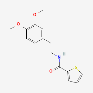 molecular formula C15H17NO3S B2736273 N-[2-(3,4-dimethoxyphenyl)ethyl]thiophene-2-carboxamide CAS No. 98215-46-4