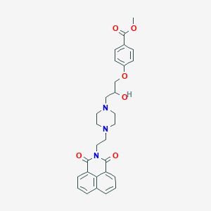 methyl 4-(3-(4-(2-(1,3-dioxo-1H-benzo[de]isoquinolin-2(3H)-yl)ethyl)piperazin-1-yl)-2-hydroxypropoxy)benzoate