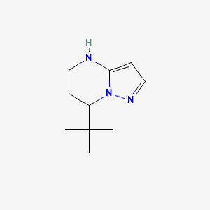 molecular formula C10H17N3 B2736304 7-tert-Butyl-4H,5H,6H,7H-pyrazolo[1,5-a]pyrimidine CAS No. 1698408-65-9
