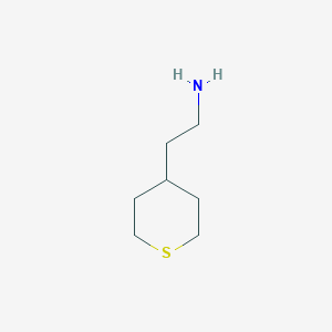 molecular formula C7H15NS B2736310 2-(Tetrahydrothiopyran-4-yl)ethylamine CAS No. 1262410-73-0
