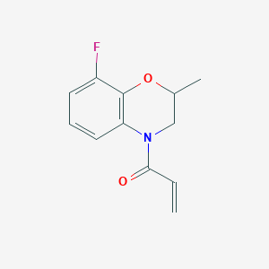 1-(8-Fluoro-2-methyl-2,3-dihydro-1,4-benzoxazin-4-yl)prop-2-en-1-one