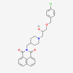 2-[[1-[3-[(4-Chlorophenyl)methoxy]-2-hydroxypropyl]piperidin-4-yl]methyl]benzo[de]isoquinoline-1,3-dione