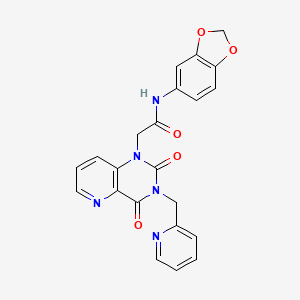 N-(benzo[d][1,3]dioxol-5-yl)-2-(2,4-dioxo-3-(pyridin-2-ylmethyl)-3,4-dihydropyrido[3,2-d]pyrimidin-1(2H)-yl)acetamide