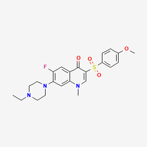 7-(4-ethylpiperazin-1-yl)-6-fluoro-3-((4-methoxyphenyl)sulfonyl)-1-methylquinolin-4(1H)-one