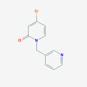 molecular formula C11H9BrN2O B2736411 4-Bromo-1-(pyridin-3-ylmethyl)pyridin-2(1H)-one CAS No. 2090651-53-7