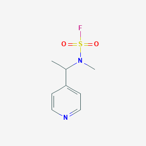molecular formula C8H11FN2O2S B2736414 N-Methyl-N-(1-pyridin-4-ylethyl)sulfamoyl fluoride CAS No. 2411221-78-6