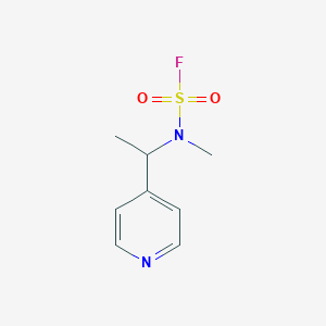 N-Methyl-N-(1-pyridin-4-ylethyl)sulfamoyl fluoride