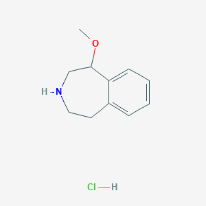 molecular formula C11H16ClNO B2736516 methoxy-2,3,4,5-tetrahydro-1H-benzo[d]azepine hydrochloride CAS No. 2361633-86-3