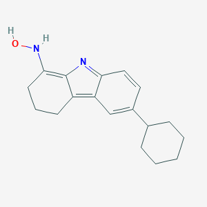 molecular formula C18H22N2O B273654 N-(6-cyclohexyl-3,4-dihydro-2H-carbazol-1-yl)hydroxylamine 