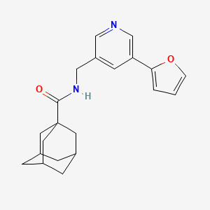 molecular formula C21H24N2O2 B2736595 N-{[5-(furan-2-yl)pyridin-3-yl]methyl}adamantane-1-carboxamide CAS No. 2034340-32-2